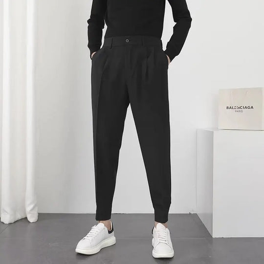 Pleated Tapered Blazer Bukser til mænd