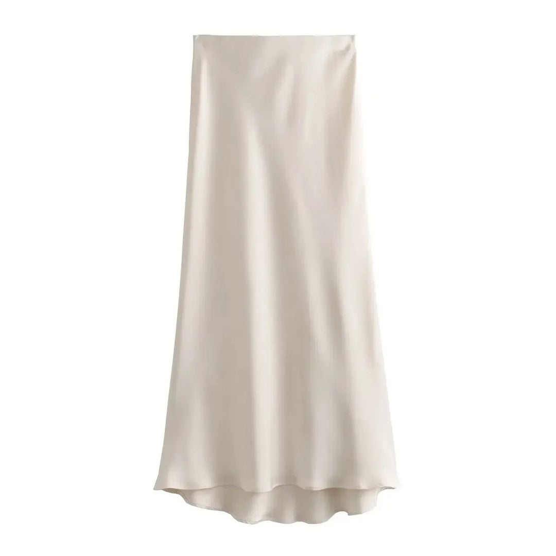 Kvinders Slim Fit Satin Snøre-kjole