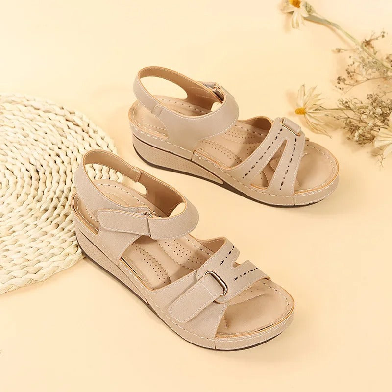 Kvindernes PU Chunky Platform Walking Sandals