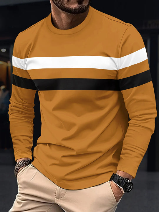 Langærmet Splice T-shirt til mænd