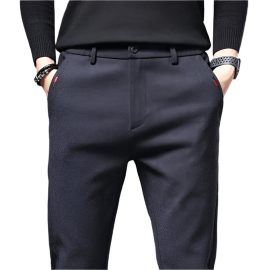Slim fit bomuldsbukser til mænd