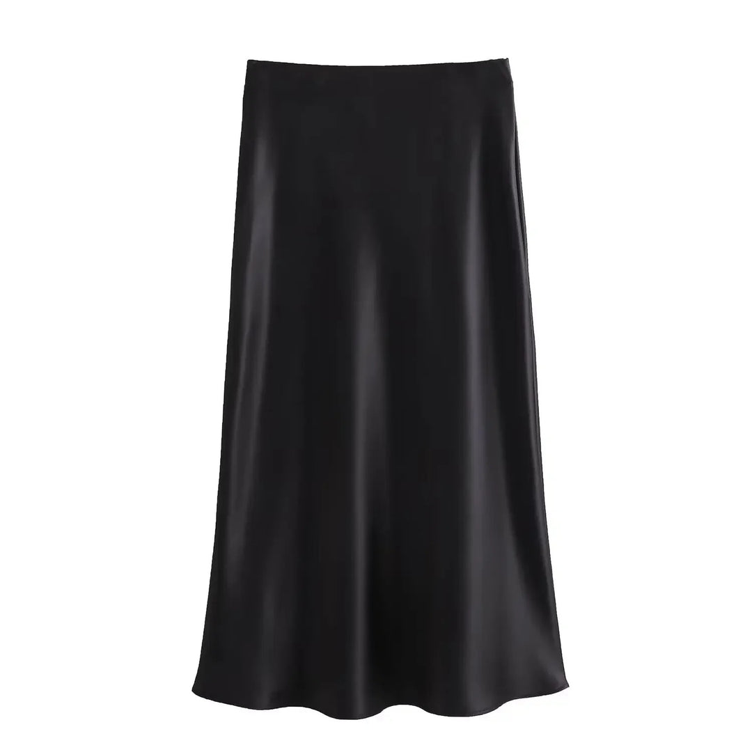 Kvinders Slim Fit Satin Snøre-kjole