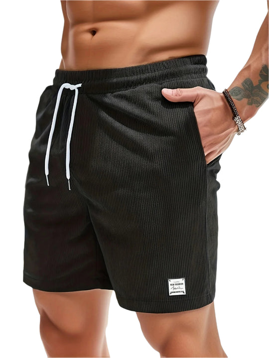 Flexible shorts med elastisk linning til mænd