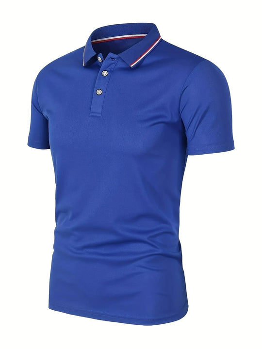 Herre afslappet åndbar poloshirt