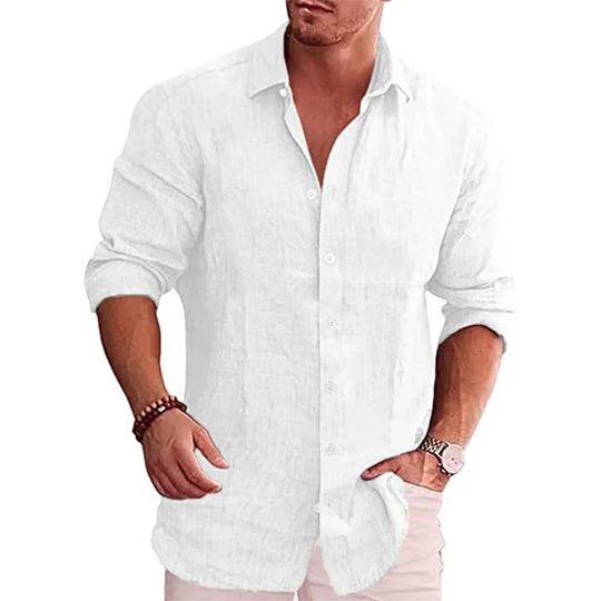 Casual linned polo til mænd