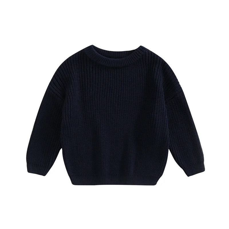 Casual strikket pullover til børn