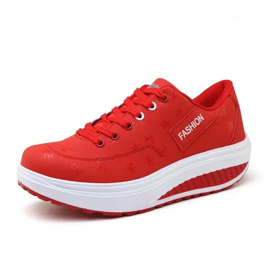 Platform Wedge Lace-Up Sneakers til kvinder