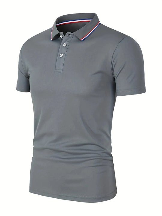 Herre afslappet åndbar poloshirt