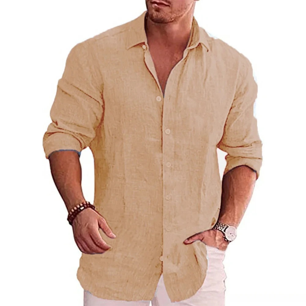 Casual linned polo til mænd