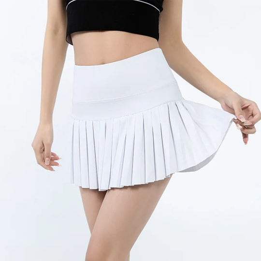 Kvinders plisserede tennisnederdelshorts