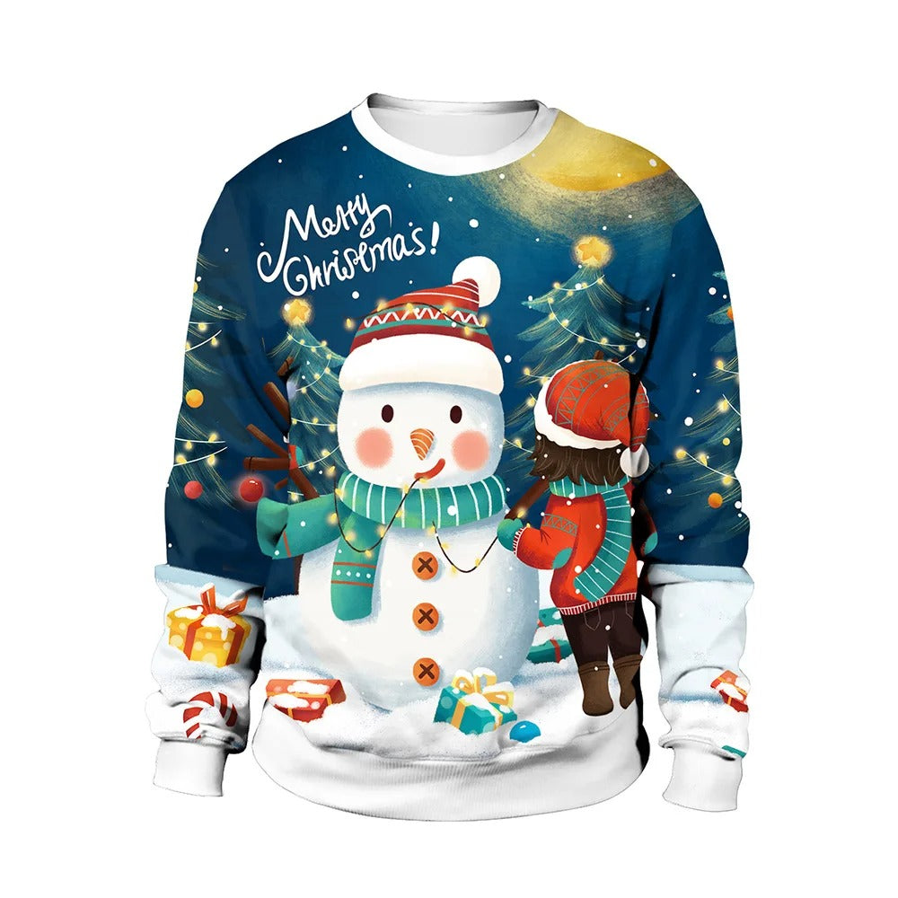 Sweater med juleprint Pullover