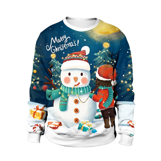 Sweater med juleprint Pullover