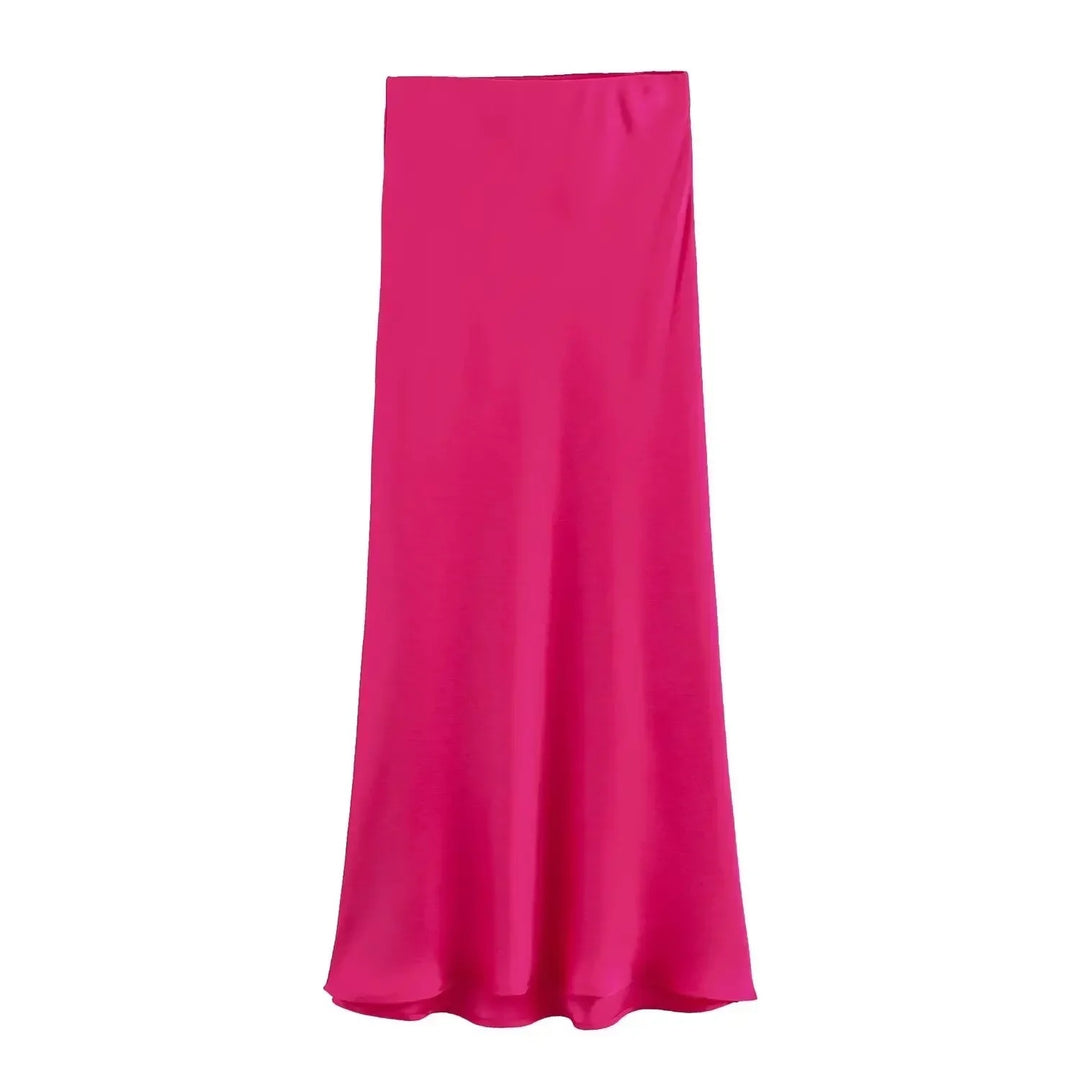 Kvinders Slim Fit Satin Snøre-kjole