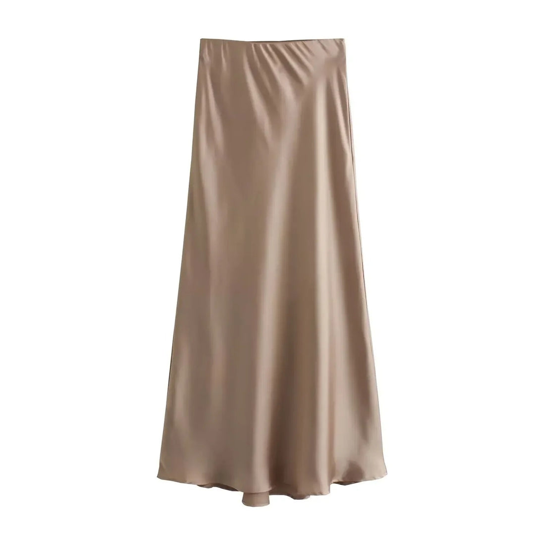 Kvinders Slim Fit Satin Snøre-kjole