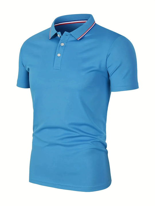 Herre afslappet åndbar poloshirt
